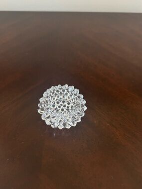 Crystal Glass Antique Open Salt Cellar